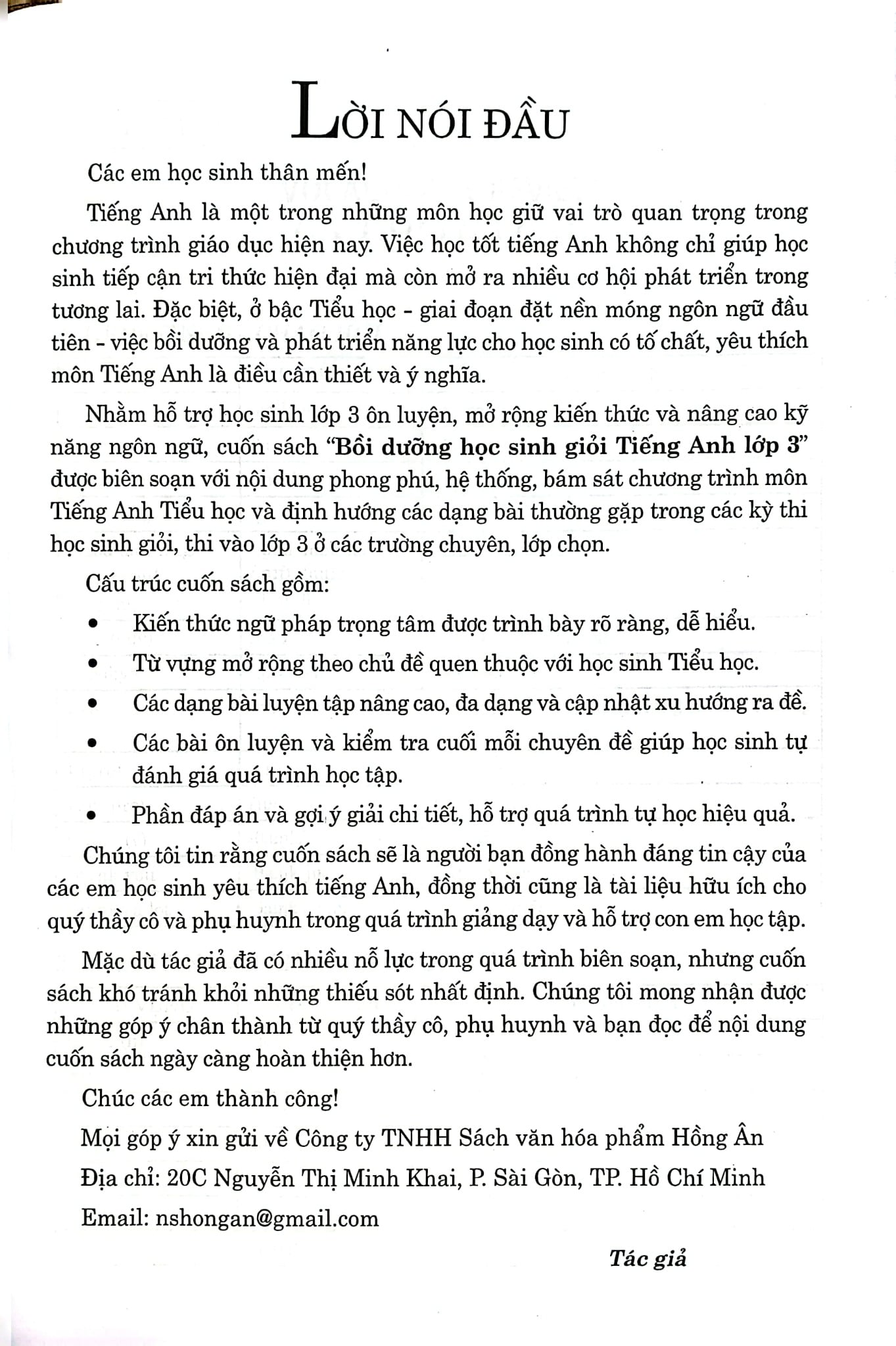 Bồi Dưỡng Học Sinh Giỏi Tiếng Anh 3  -  
Nguyễn Hoàng Thanh Ly