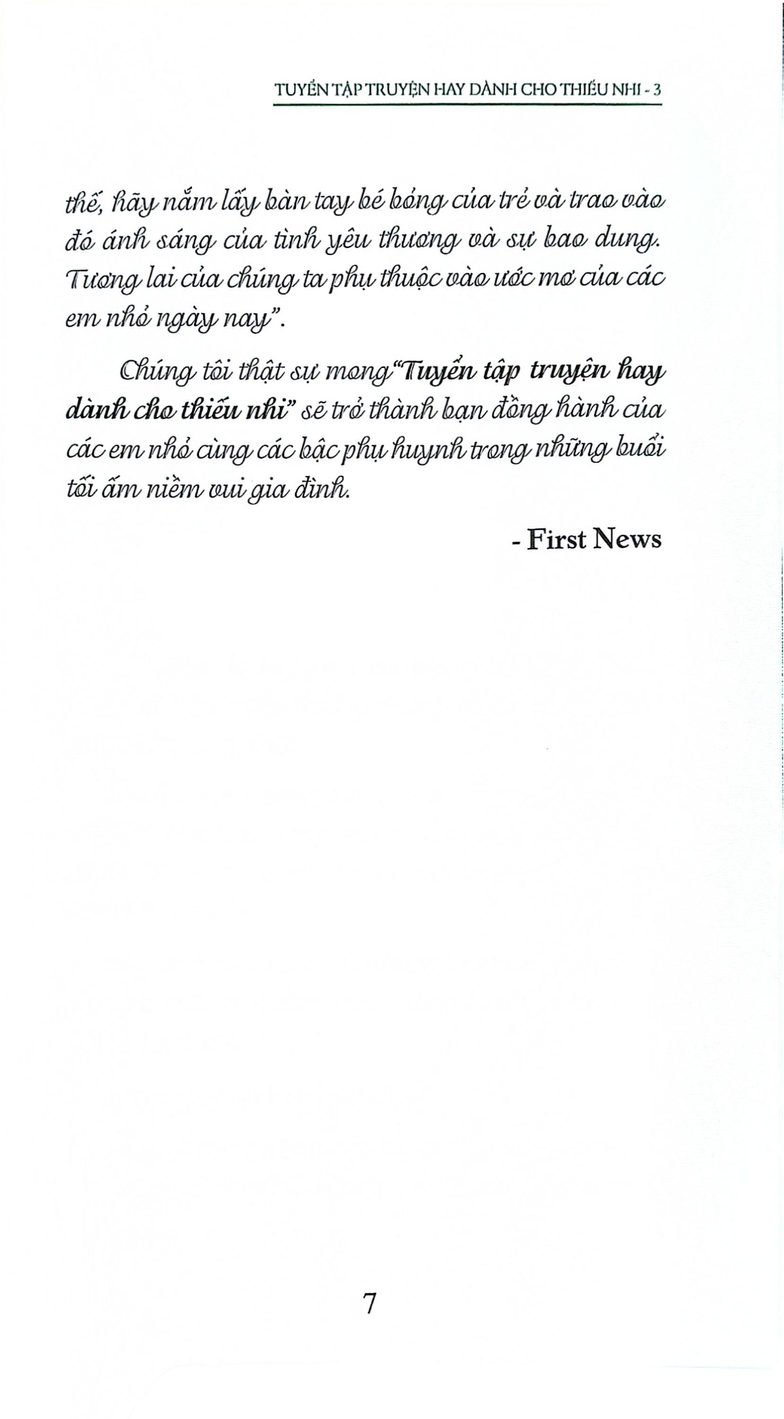 Tuyển Tập Truyện Hay Dành Cho Thiếu Nhi 3 - William J Bennett