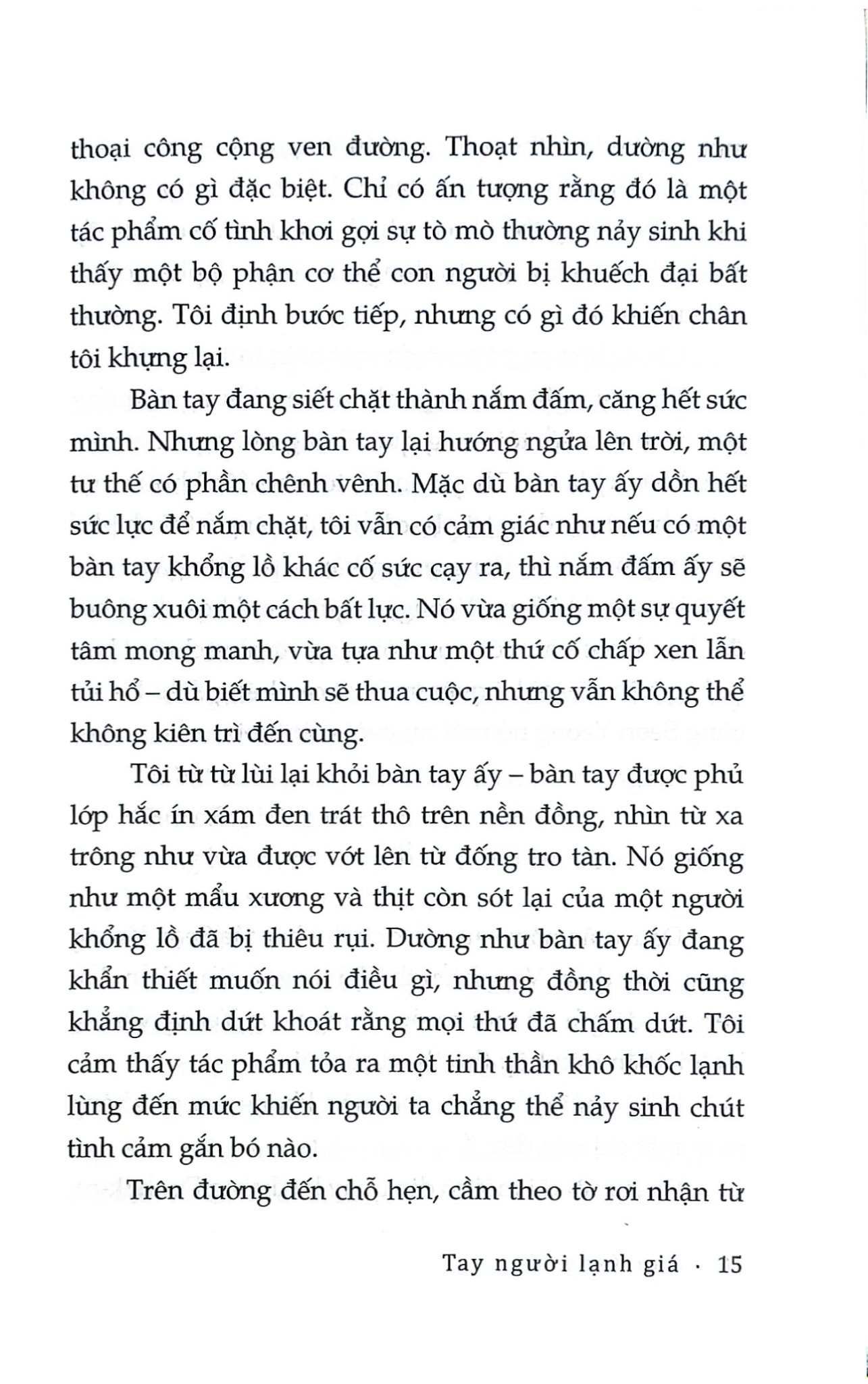 Tay Người Lạnh Giá - 
Han Kang