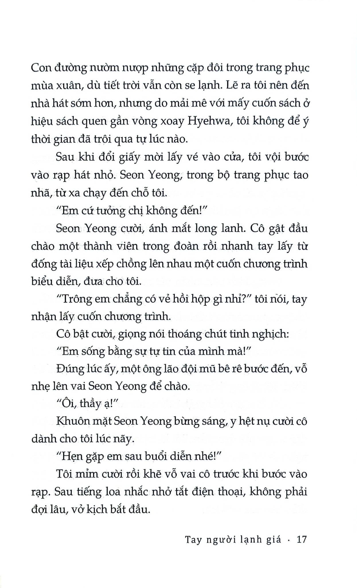 Tay Người Lạnh Giá - 
Han Kang