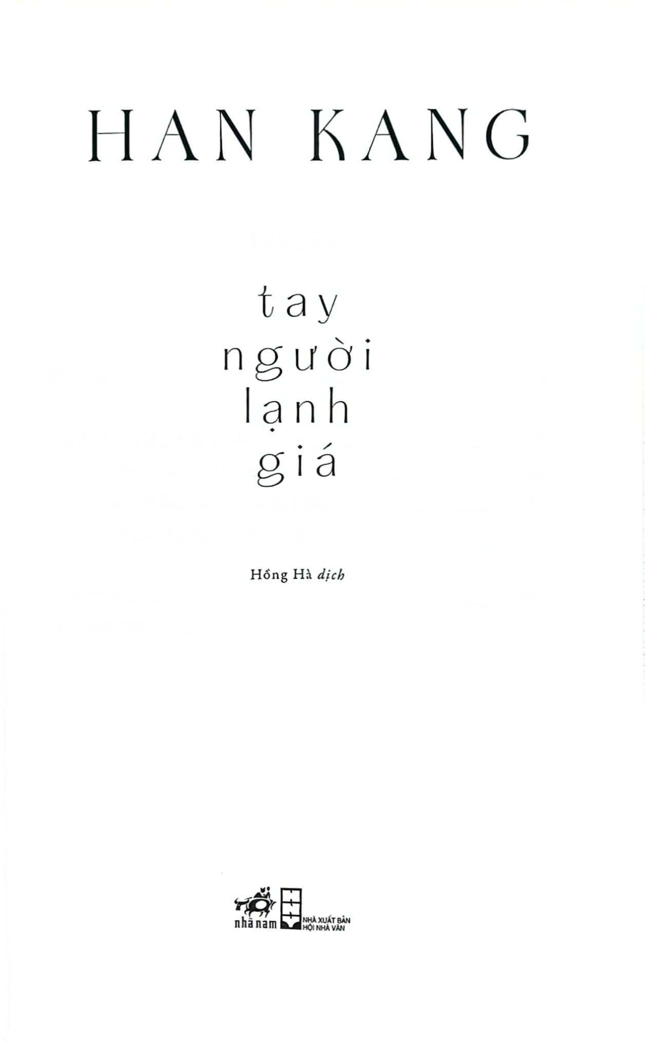 Tay Người Lạnh Giá - 
Han Kang
