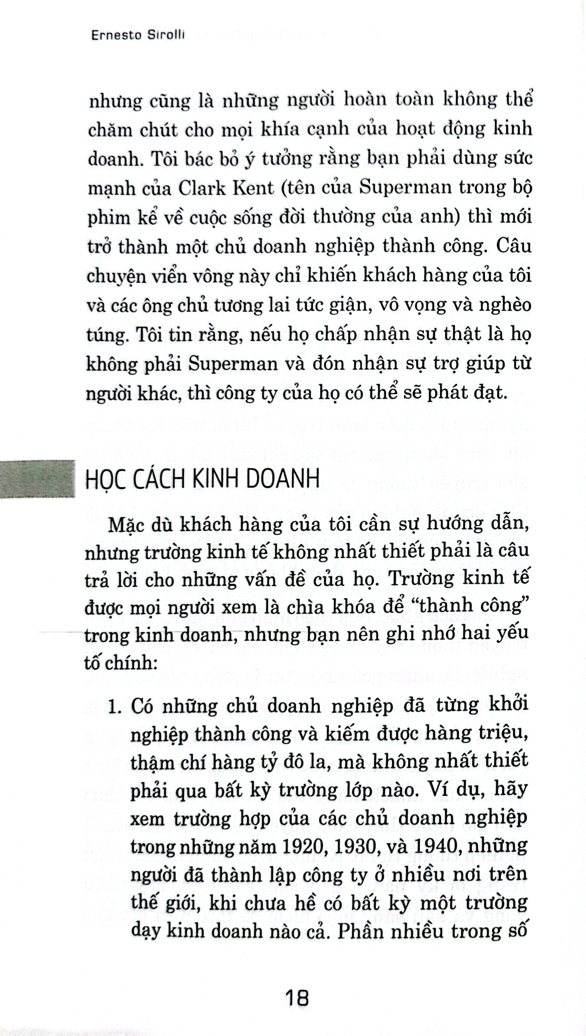 Khởi Nghiệp Không Phải Là Ước Mơ Xa Vời - Ernesto Sirolli, PhD