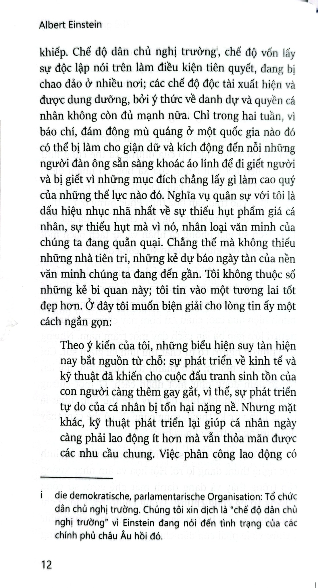 Thế Giới Như Tôi Thấy - The World As I See It - (BC) - Albert Einstein