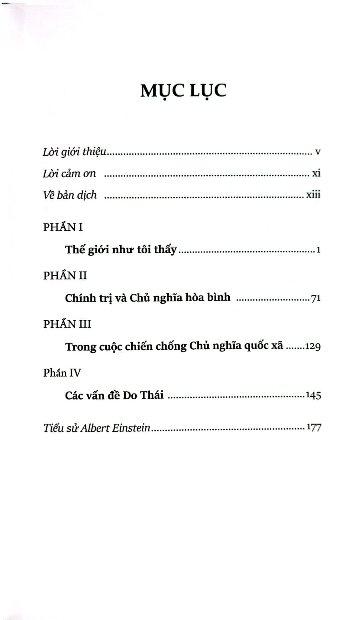 Thế Giới Như Tôi Thấy - The World As I See It - (BC) - Albert Einstein