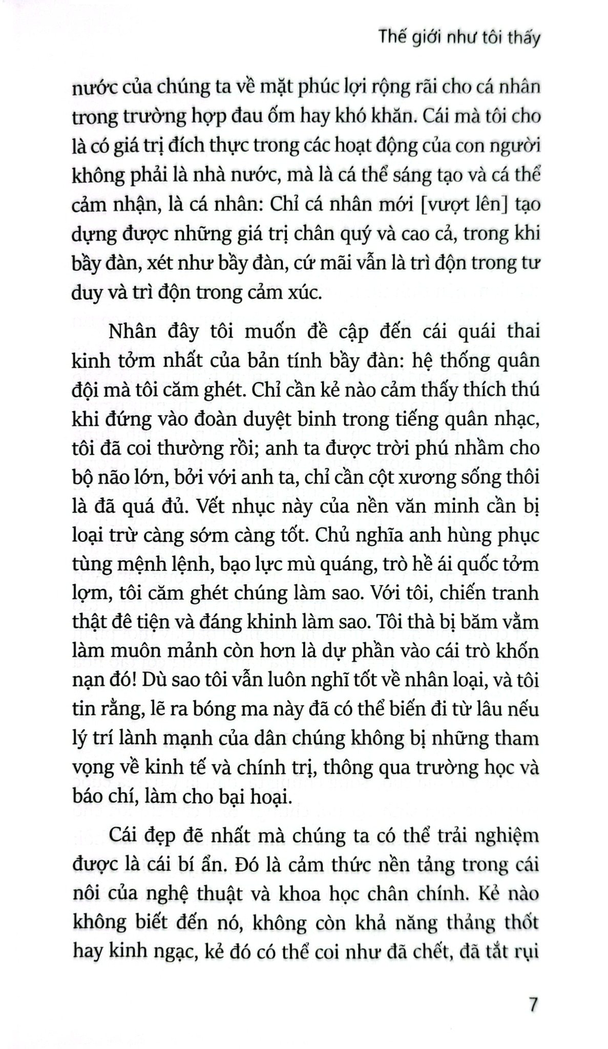 Thế Giới Như Tôi Thấy - The World As I See It - (BC) - Albert Einstein