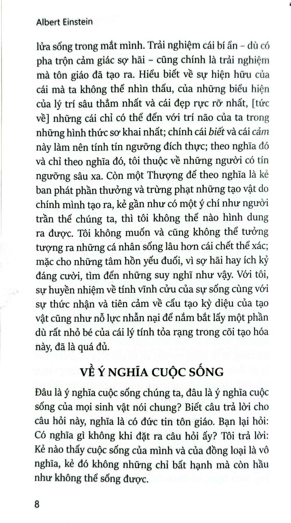 Thế Giới Như Tôi Thấy - The World As I See It - (BC) - Albert Einstein