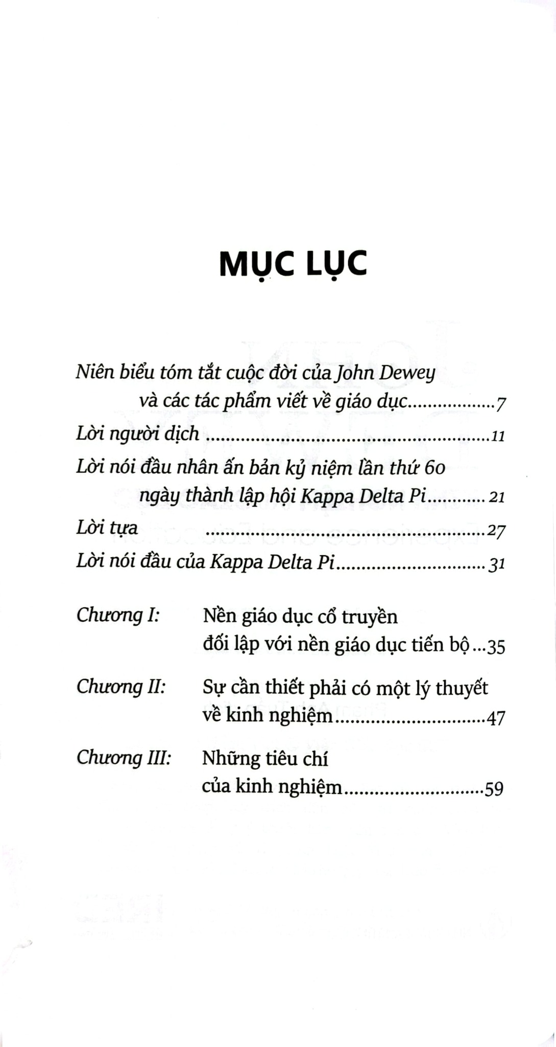 Kinh Nghiệm Và Giáo Dục - Experience And Education - John Dewey