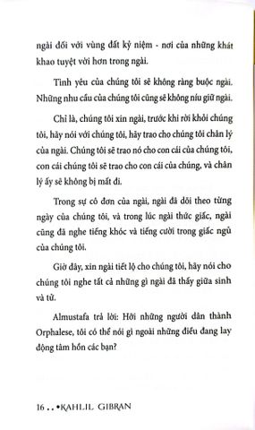  Ngôn Sứ - Những Chân Lý Vượt Thời Gian - Kahlil Gibran 