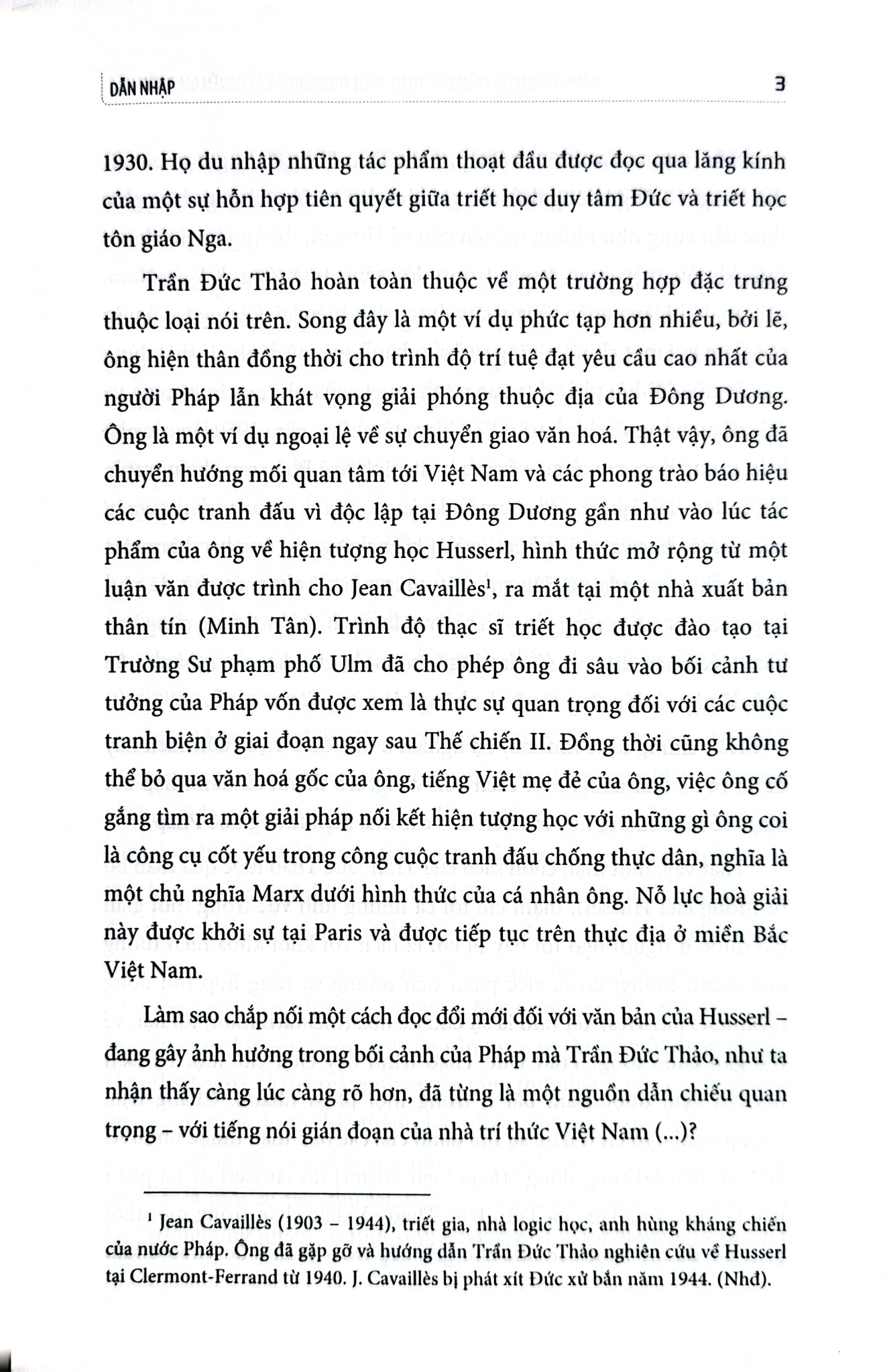 Hành Trình Của Trần Đức Thảo - Hiện Tượng Học Và Chuyển Giao Văn Hóa (Bìa Mềm) - Jocelyn Benoist