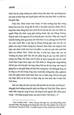  Hành Trình Của Trần Đức Thảo - Hiện Tượng Học Và Chuyển Giao Văn Hóa (Bìa Mềm) - Jocelyn Benoist 