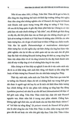  Hành Trình Của Trần Đức Thảo - Hiện Tượng Học Và Chuyển Giao Văn Hóa (Bìa Cứng) - Jocelyn Benoist 