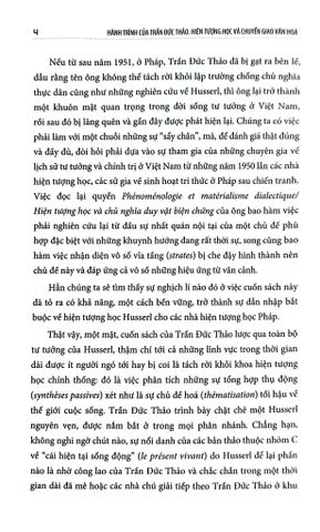 Hành Trình Của Trần Đức Thảo - Hiện Tượng Học Và Chuyển Giao Văn Hóa (Bìa Mềm) - Jocelyn Benoist 
