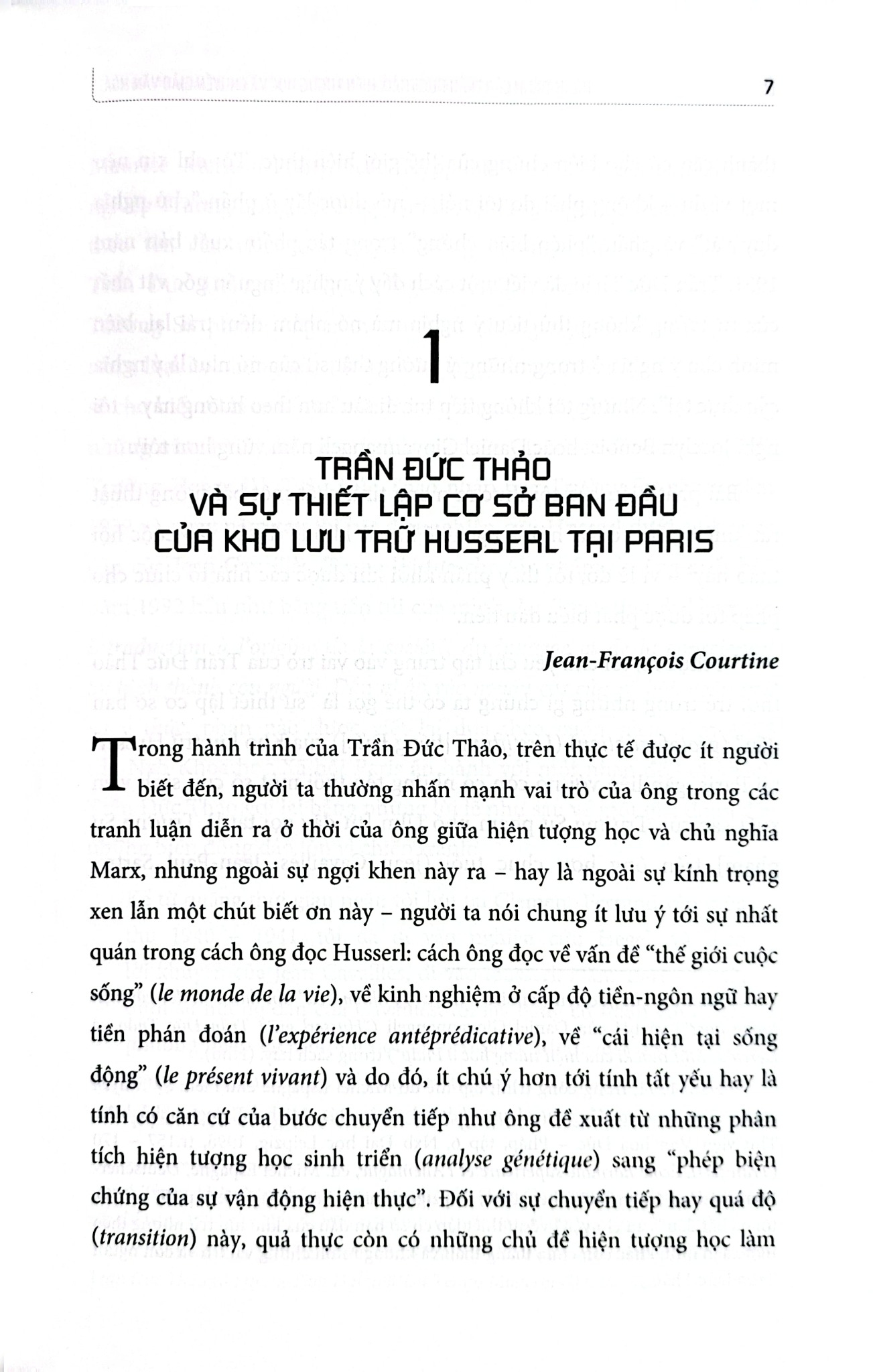 Hành Trình Của Trần Đức Thảo - Hiện Tượng Học Và Chuyển Giao Văn Hóa (Bìa Mềm) - Jocelyn Benoist