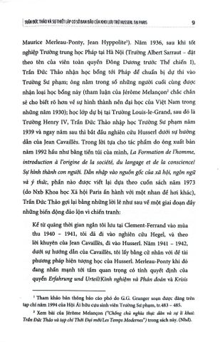 Hành Trình Của Trần Đức Thảo - Hiện Tượng Học Và Chuyển Giao Văn Hóa (Bìa Mềm) - Jocelyn Benoist 