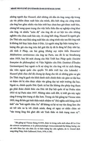  Hành Trình Của Trần Đức Thảo - Hiện Tượng Học Và Chuyển Giao Văn Hóa (Bìa Cứng) - Jocelyn Benoist 