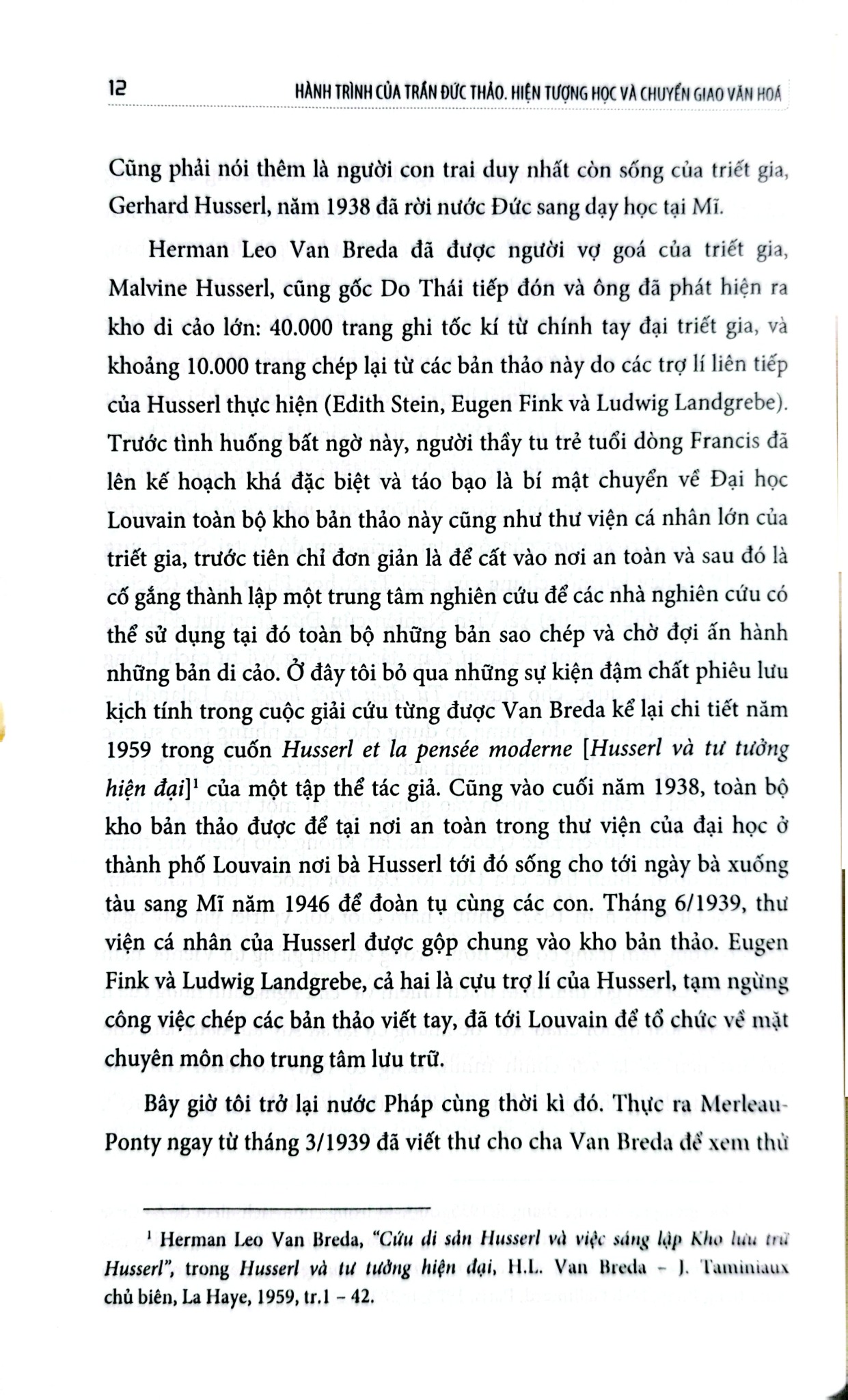 Hành Trình Của Trần Đức Thảo - Hiện Tượng Học Và Chuyển Giao Văn Hóa (Bìa Mềm) - Jocelyn Benoist