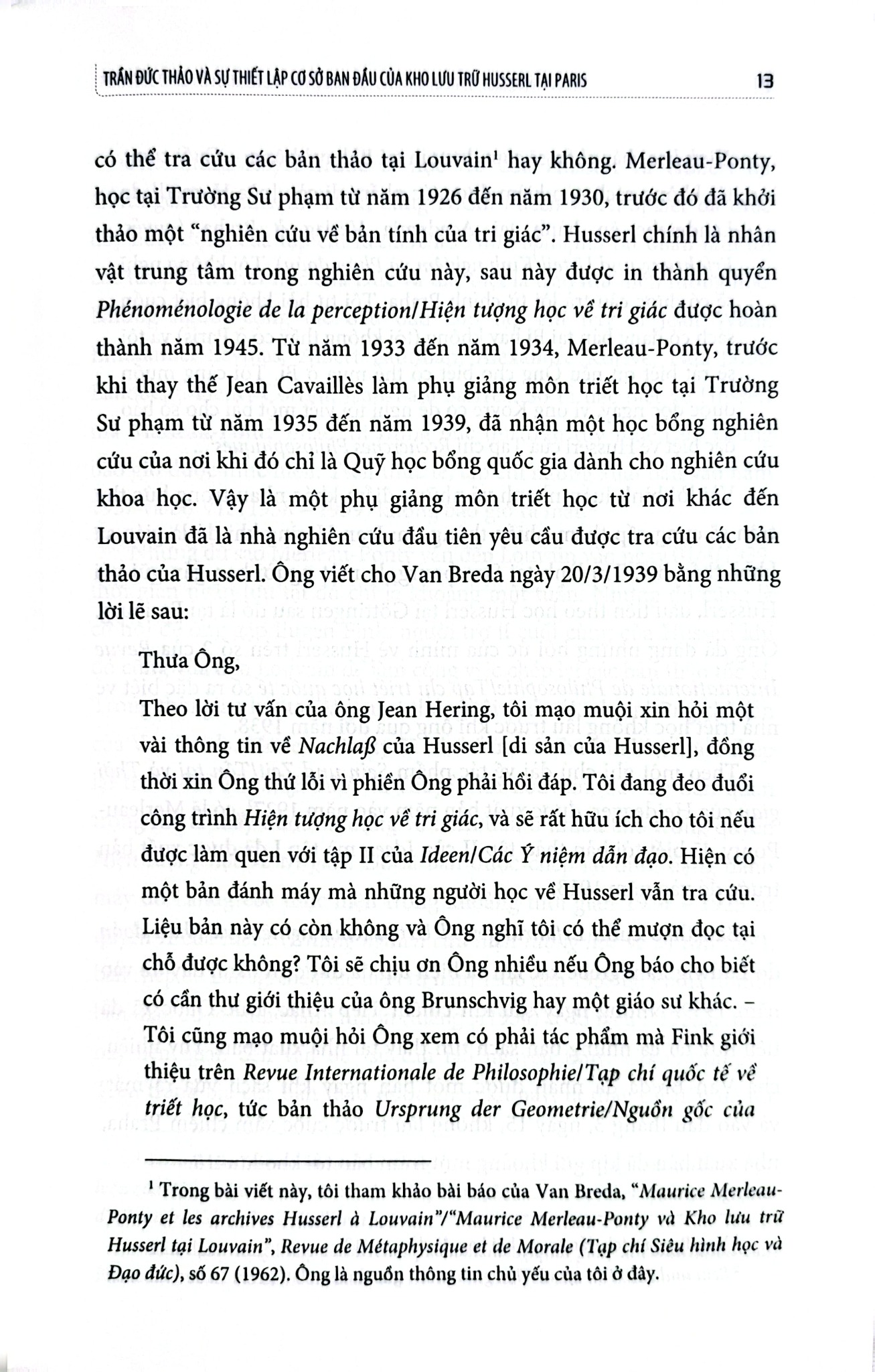 Hành Trình Của Trần Đức Thảo - Hiện Tượng Học Và Chuyển Giao Văn Hóa (Bìa Mềm) - Jocelyn Benoist