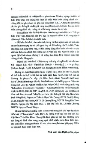  Hành Trình Của Trần Đức Thảo - Hiện Tượng Học Và Chuyển Giao Văn Hóa (Bìa Mềm) - Jocelyn Benoist 