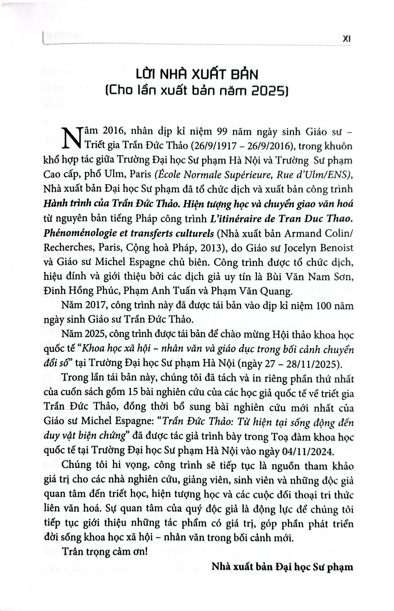 Hành Trình Của Trần Đức Thảo - Hiện Tượng Học Và Chuyển Giao Văn Hóa (Bìa Mềm) - Jocelyn Benoist