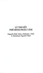 Phân Tâm Học Và Thực Hành Sáng Tạo - G.Bachelard, J.Bellemin - Noel