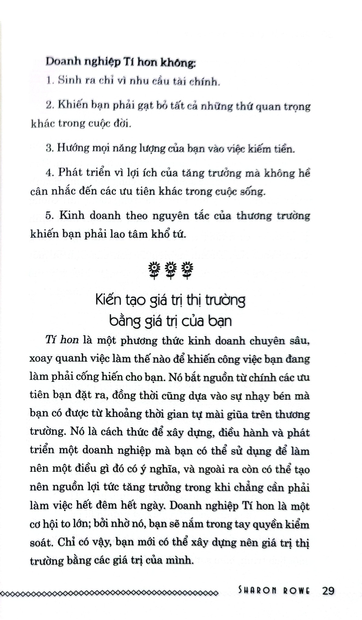 Phép Mầu Của Doanh Nghiệp Tí Hon - Sharon Rowe