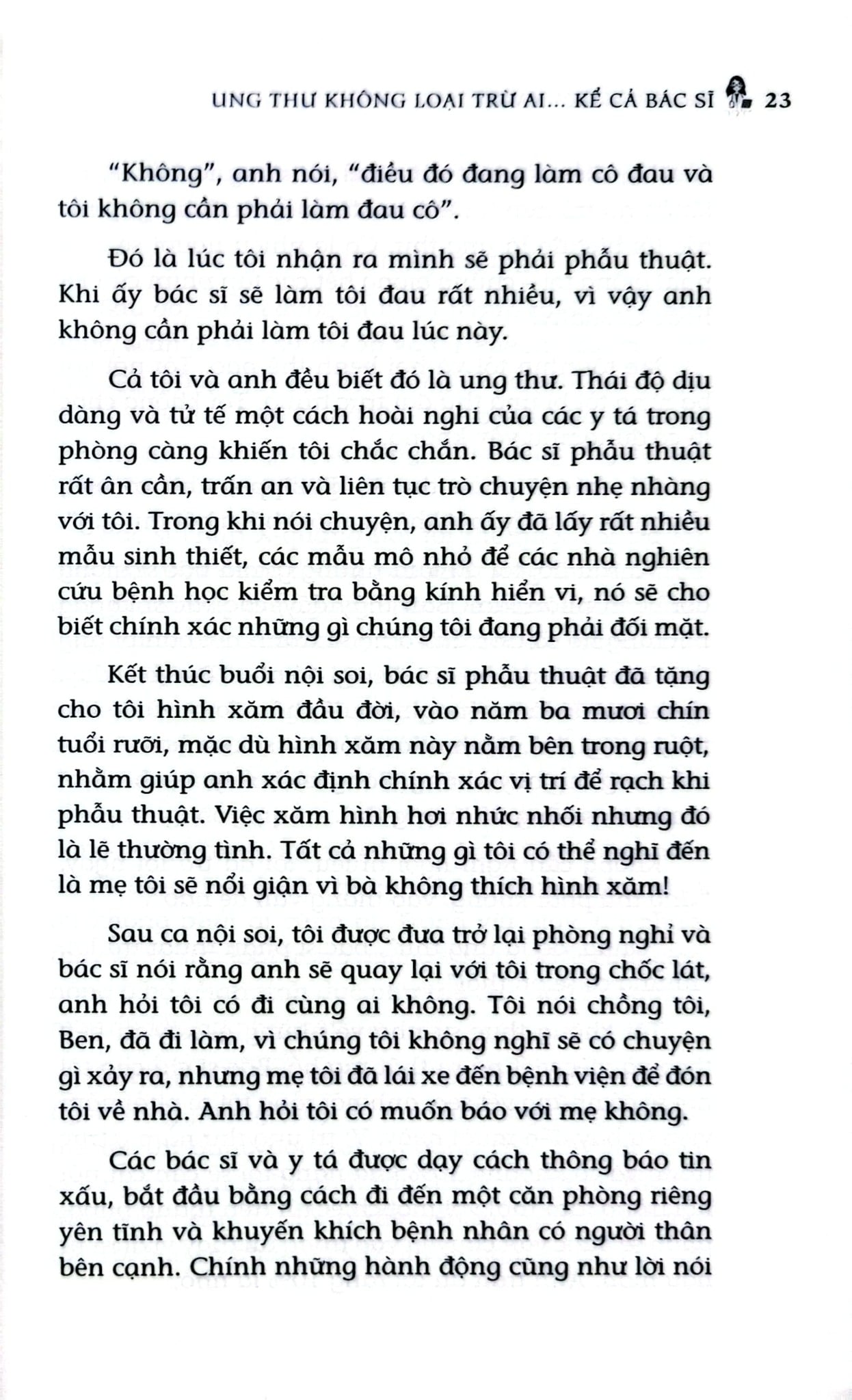 Ung Thư Không Loại Trừ Ai... Kể Cả Bác Sĩ - DR Philippa Kaye