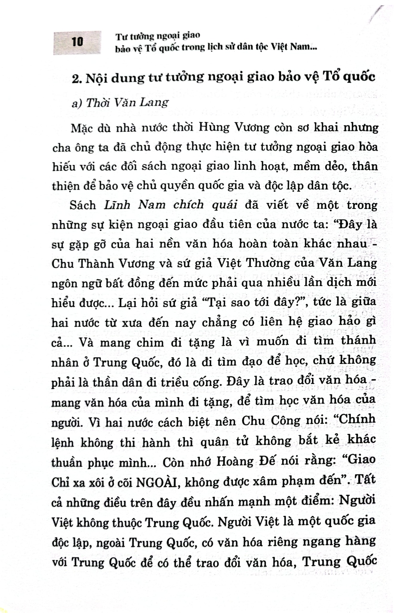 Tư Tưởng Ngoại Giao Bảo Vệ Tổ Quốc Trong Lịch Sử Dân Tộc Việt Nam (Từ Thuở Lập Nước Đến Năm 1930) (Sách Chuyên Khảo) - Viện Khoa Học Xã Hội Và Nhân Văn Quân Sự