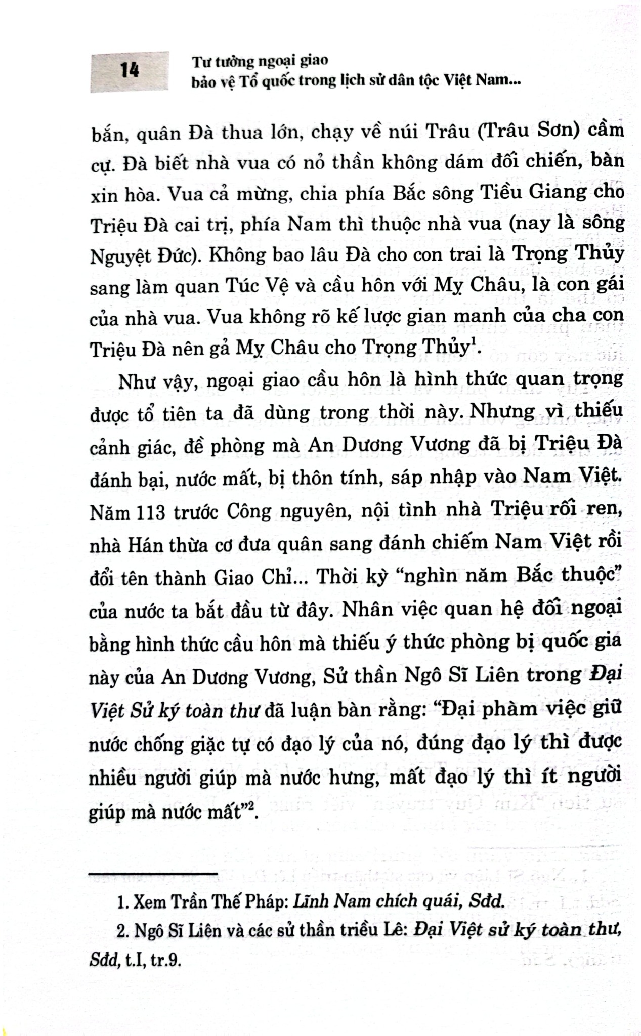Tư Tưởng Ngoại Giao Bảo Vệ Tổ Quốc Trong Lịch Sử Dân Tộc Việt Nam (Từ Thuở Lập Nước Đến Năm 1930) (Sách Chuyên Khảo) - Viện Khoa Học Xã Hội Và Nhân Văn Quân Sự