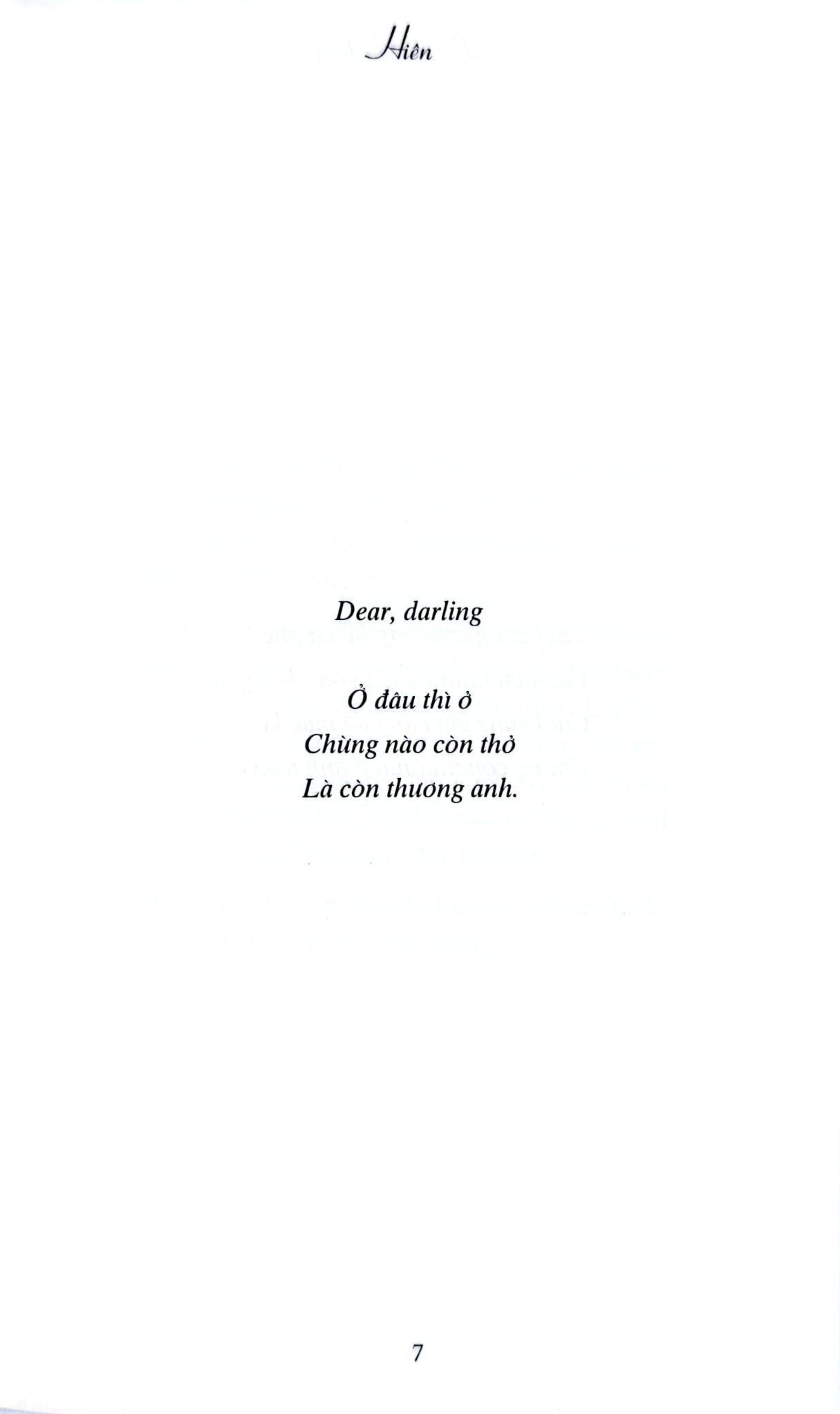 Dear, darling