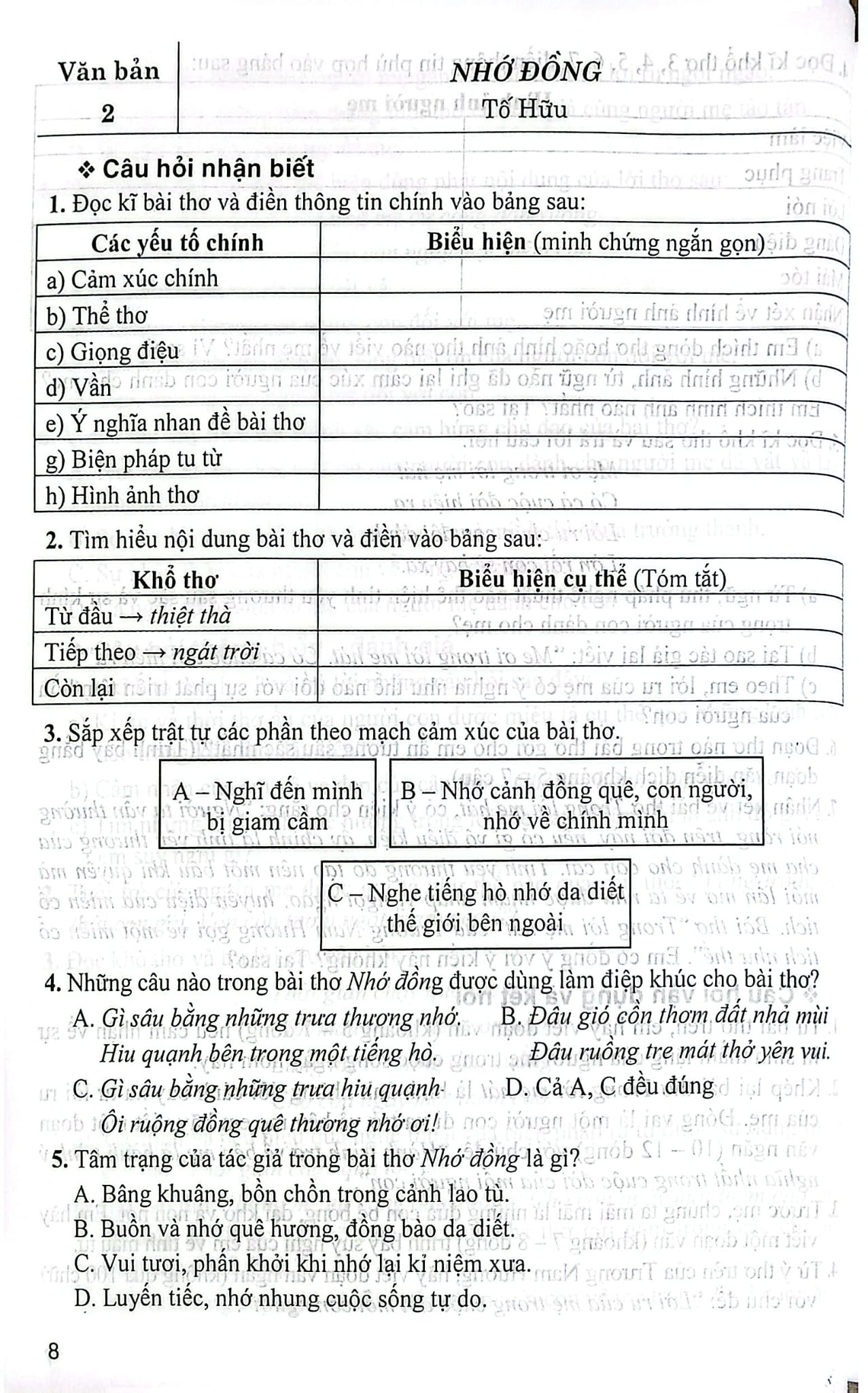 Kĩ Năng Đọc - Hiểu Và Viết Văn Bản Ngữ Văn 8 (Ngữ Liệu Ngoài Sách Giáo Khoa) - Nhiều Tác Giả