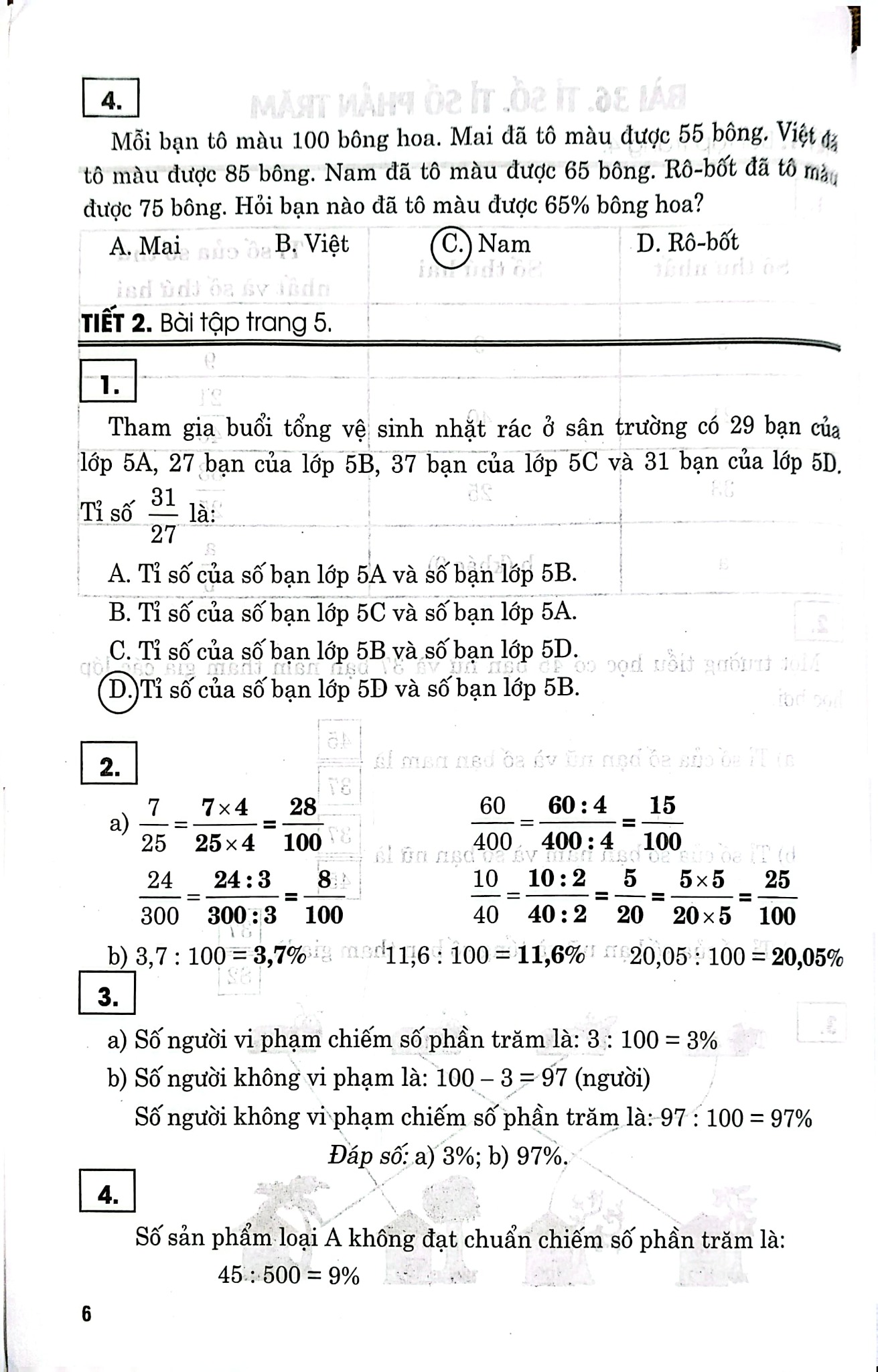 Hướng Dẫn Giải Vở Bài Tập Toán Lớp 5 - Tập 2 (Bám Sát Sgk Kết Nối Tri Thức Với Cuộc Sống) - Nguyễn Thị Thanh Lương