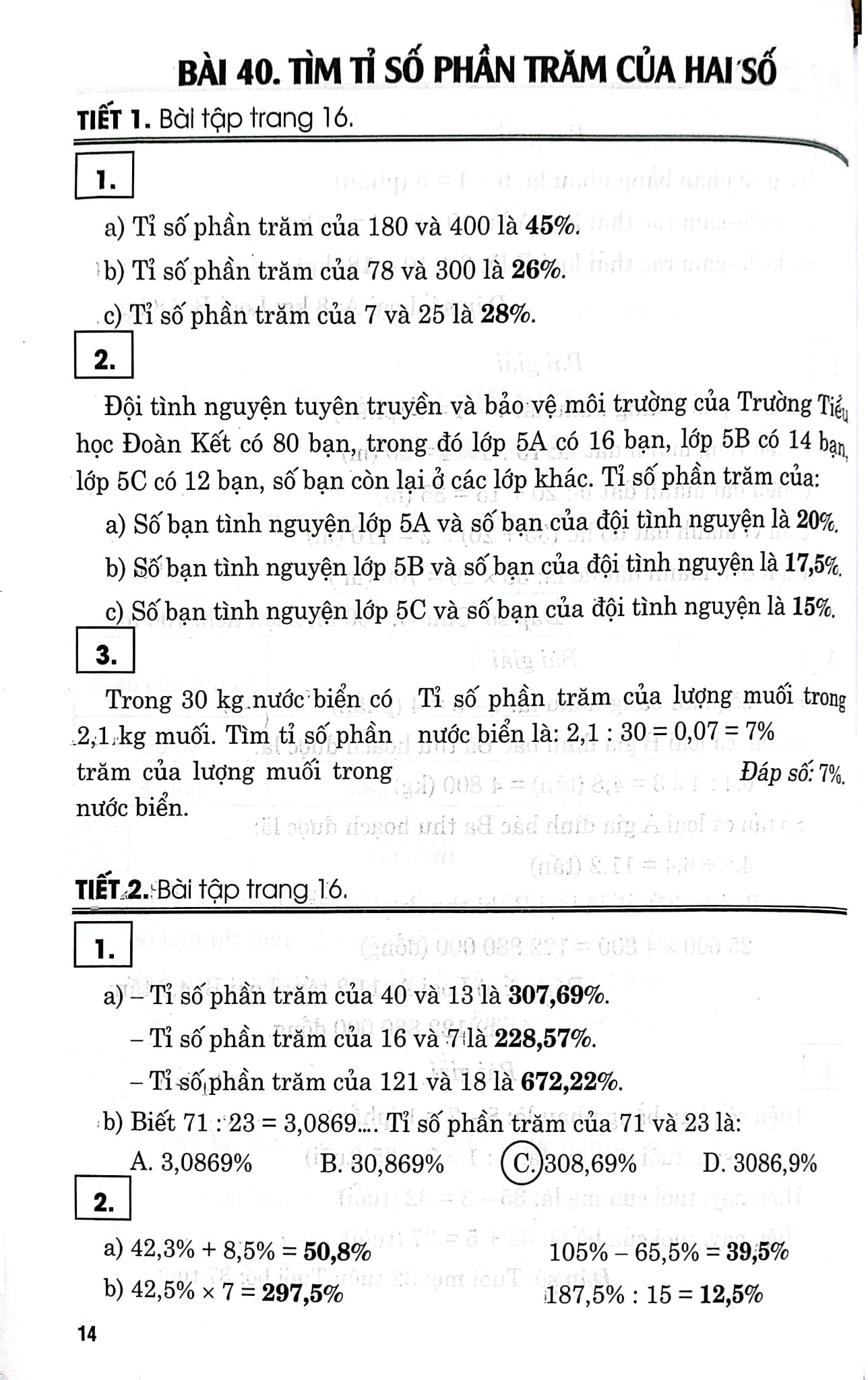 Hướng Dẫn Giải Vở Bài Tập Toán Lớp 5 - Tập 2 (Bám Sát Sgk Kết Nối Tri Thức Với Cuộc Sống) - Nguyễn Thị Thanh Lương