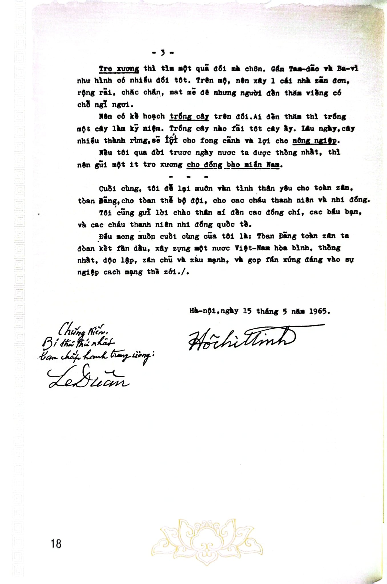 Di Chúc Của Chủ Tịch Hồ Chí Minh - Chủ Tịch Hồ Chí Minh (CTQG)