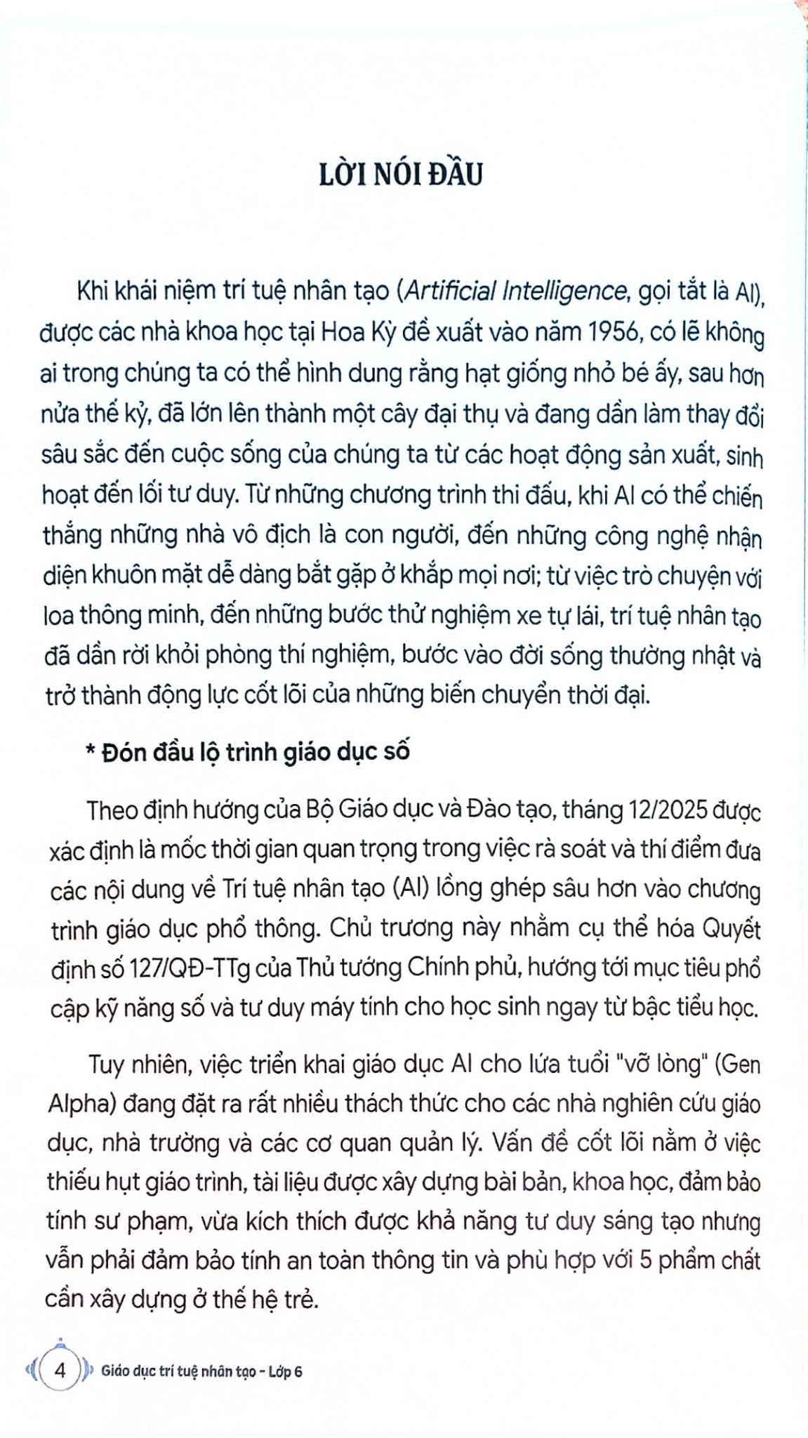 Giáo Dục Trí Tuệ Nhân Tạo - Lớp 6 - Nhiều Tác Giả