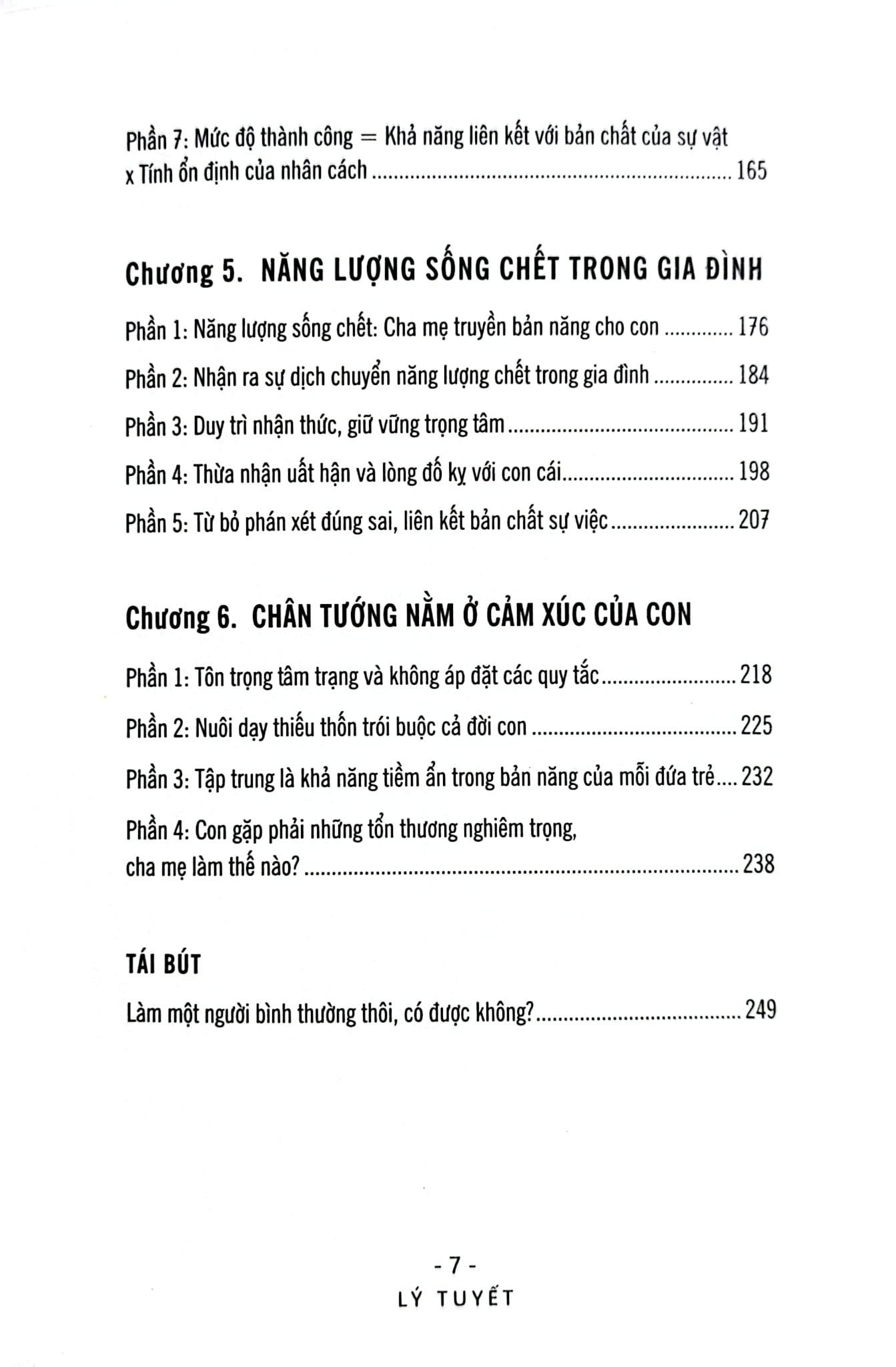 Trách Nhiệm Gia Đình Là Hữu Hạn - Lý Tuyết