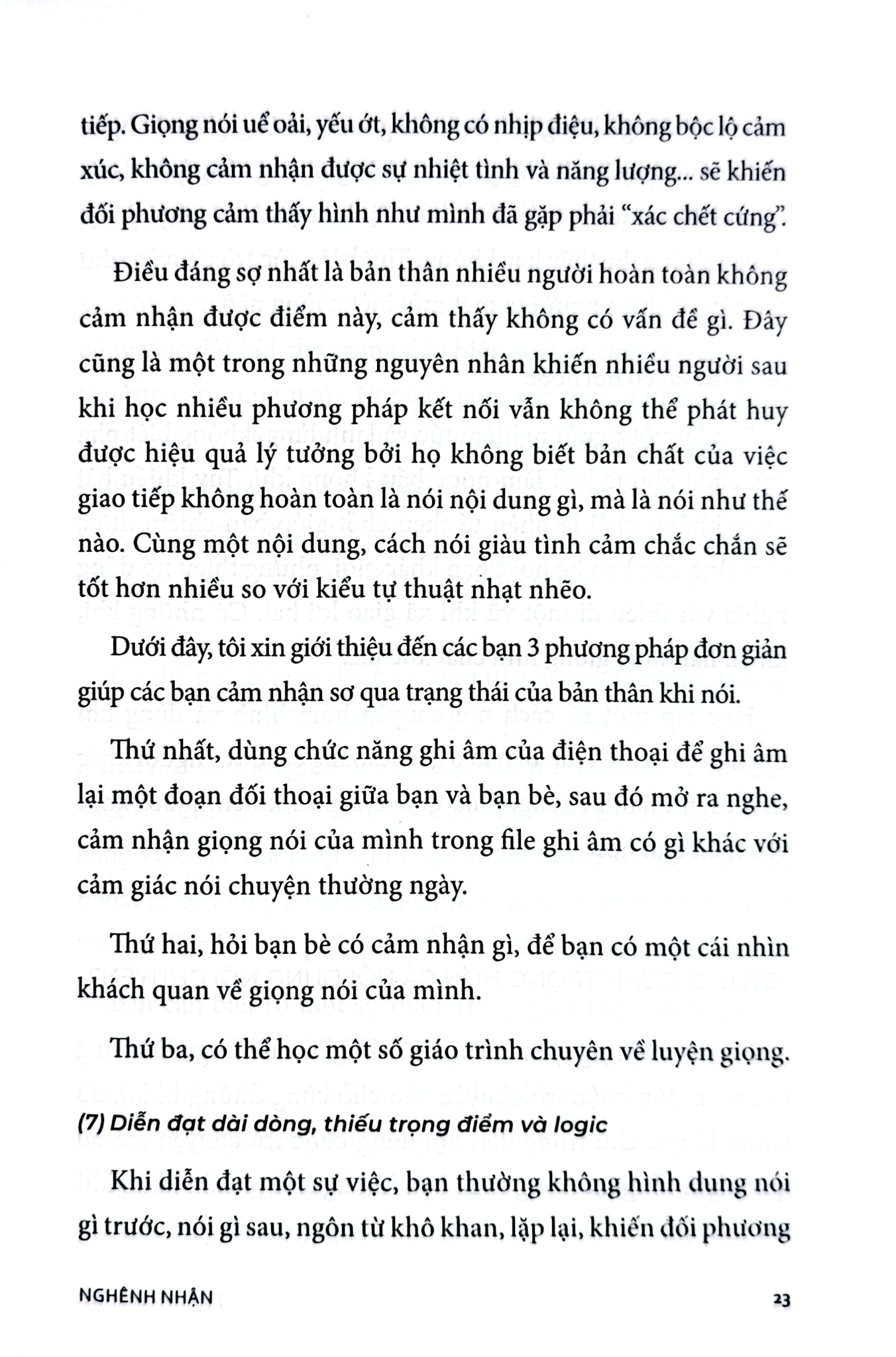 Tự Tin Giao Tiếp - Nghênh Nhận