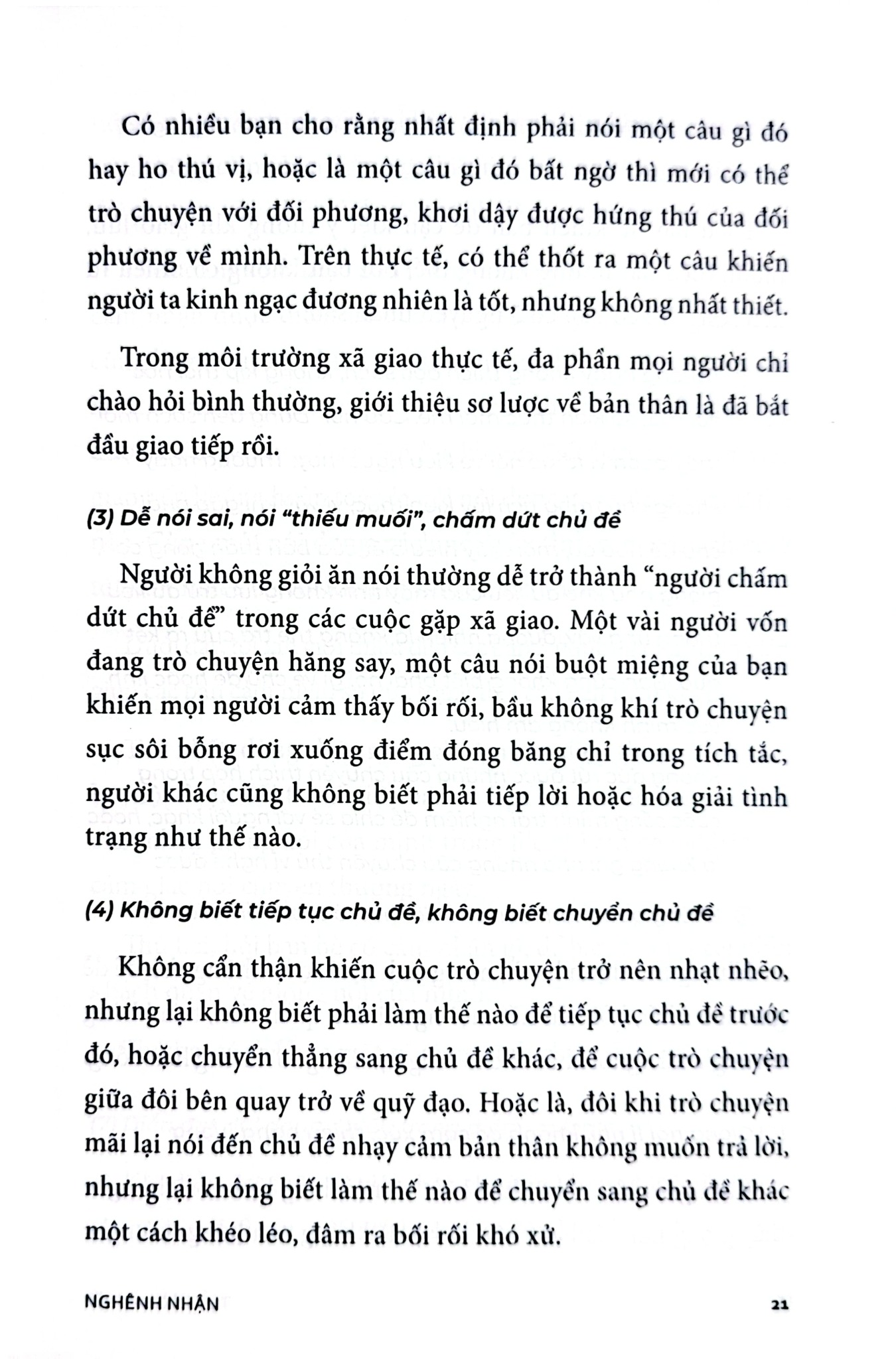 Tự Tin Giao Tiếp - Nghênh Nhận