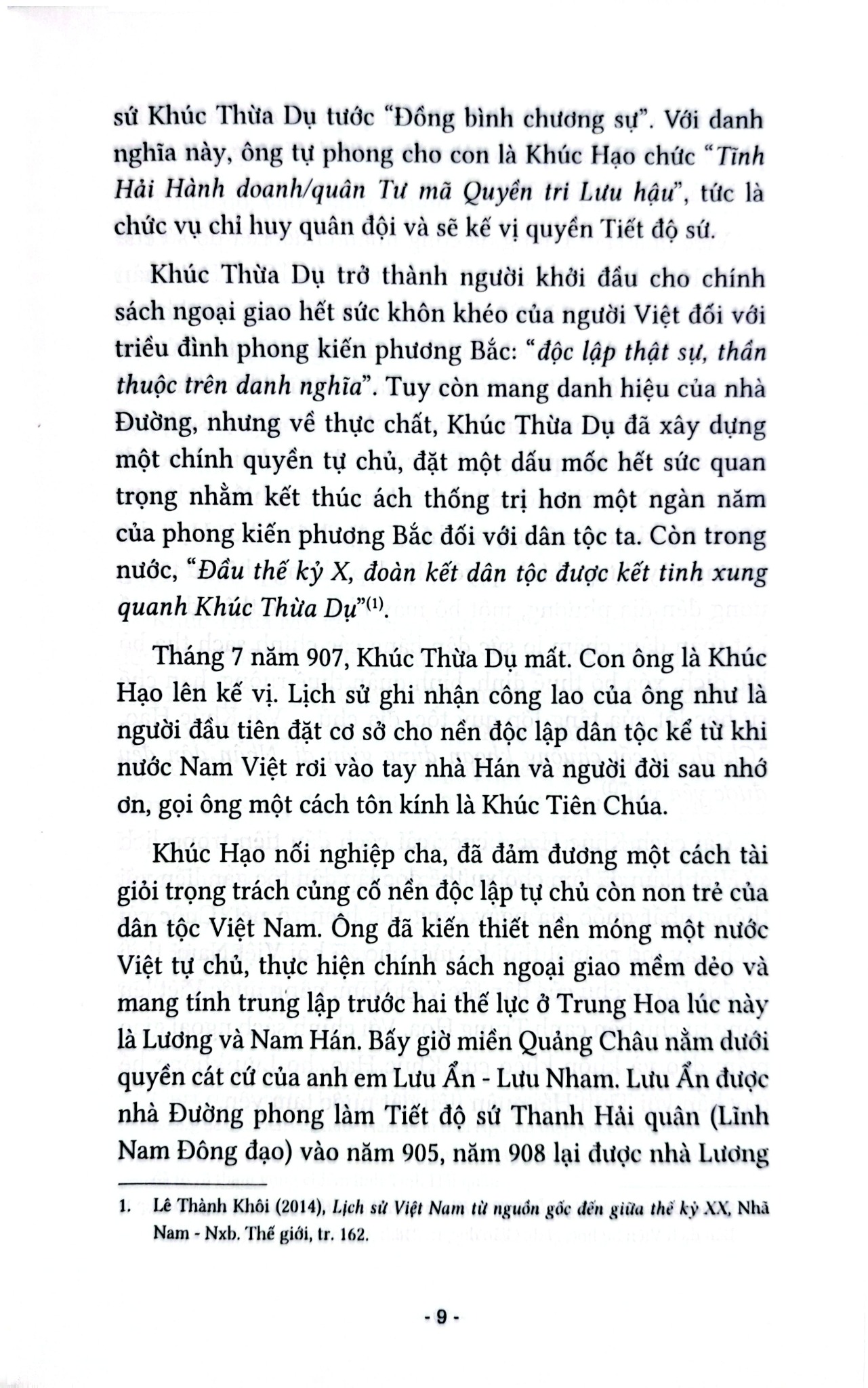 Lịch Sử Việt Nam Thời Khúc Đầu Thế Kỷ X - 
Trần Thuận