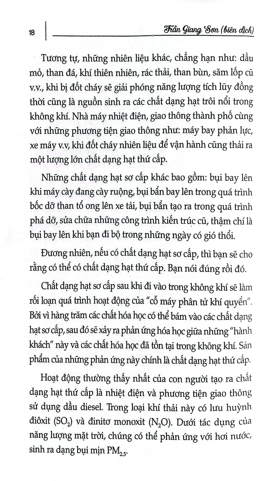 Trả Lại Tôi Bầu Khí Quyển Trong Lành - Trần Giang Sơn