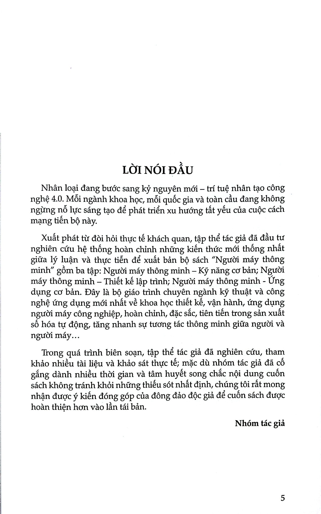 Người Máy Thông Minh -  Thiết Kế Lập Trình - Nhiều Tác Giả