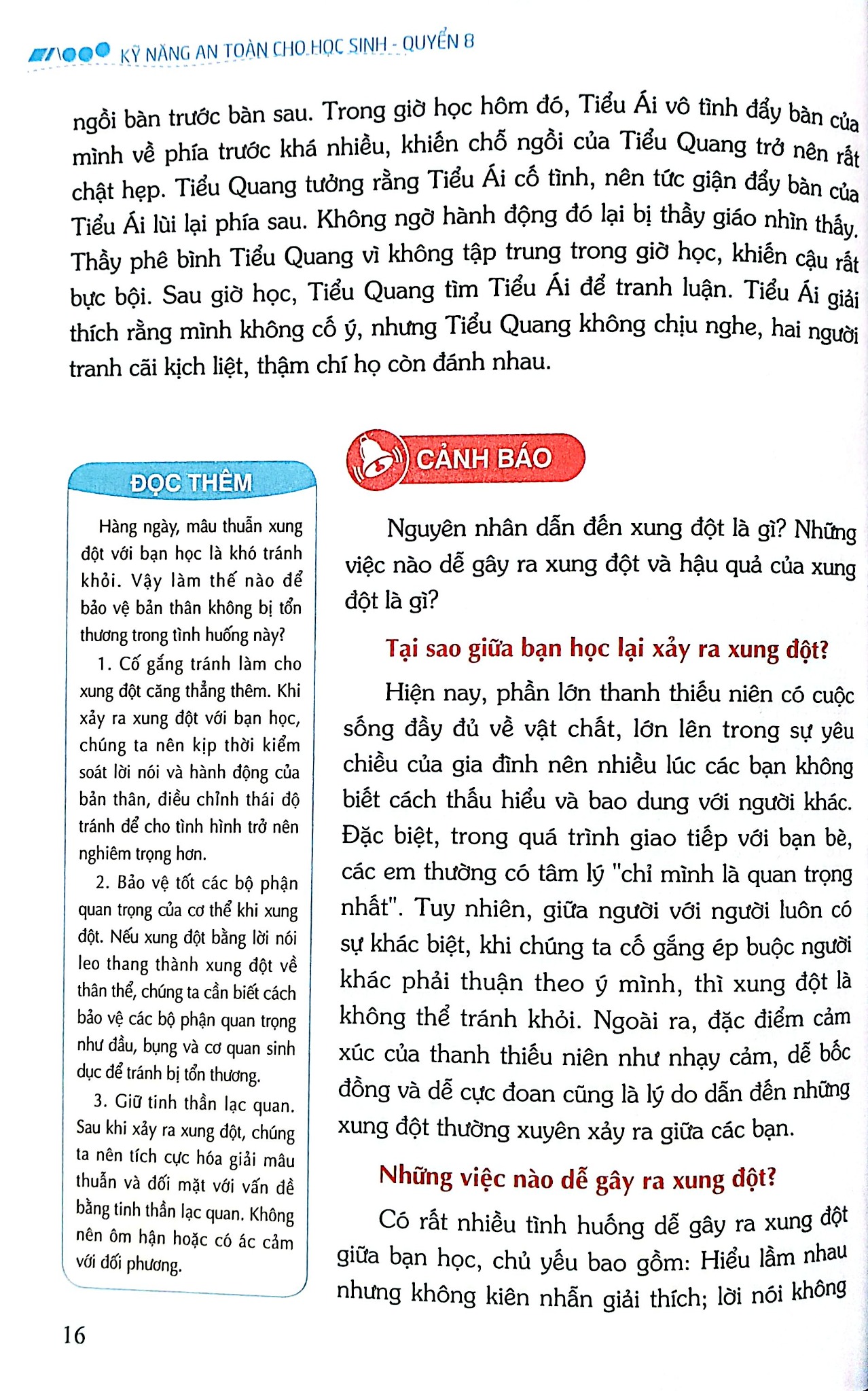 Kỹ Năng An Toàn Cho Học Sinh - Quyển 8 - Đào Hồng Lượng, Lý Đại Xuân; Trần Giang Sơn