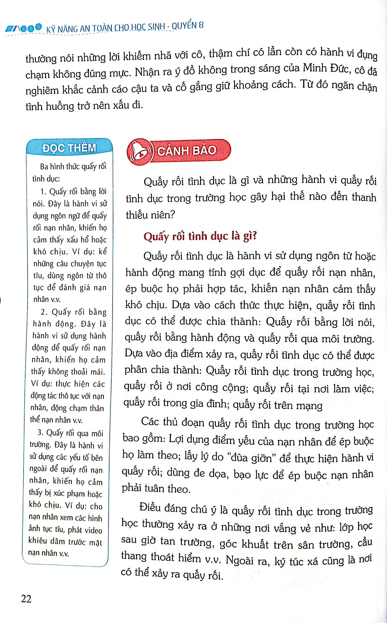 Kỹ Năng An Toàn Cho Học Sinh - Quyển 8 - Đào Hồng Lượng, Lý Đại Xuân; Trần Giang Sơn