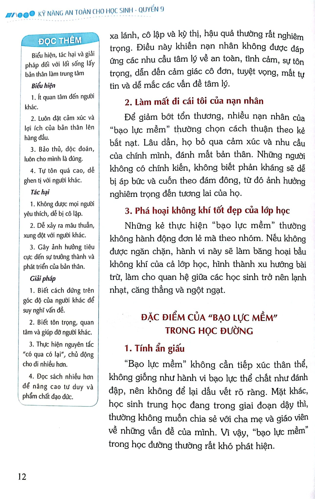 Kỹ Năng An Toàn Cho Học Sinh - Quyển 9 - Đào Hồng Lượng, Lý Đại Xuân; Trần Giang Sơn