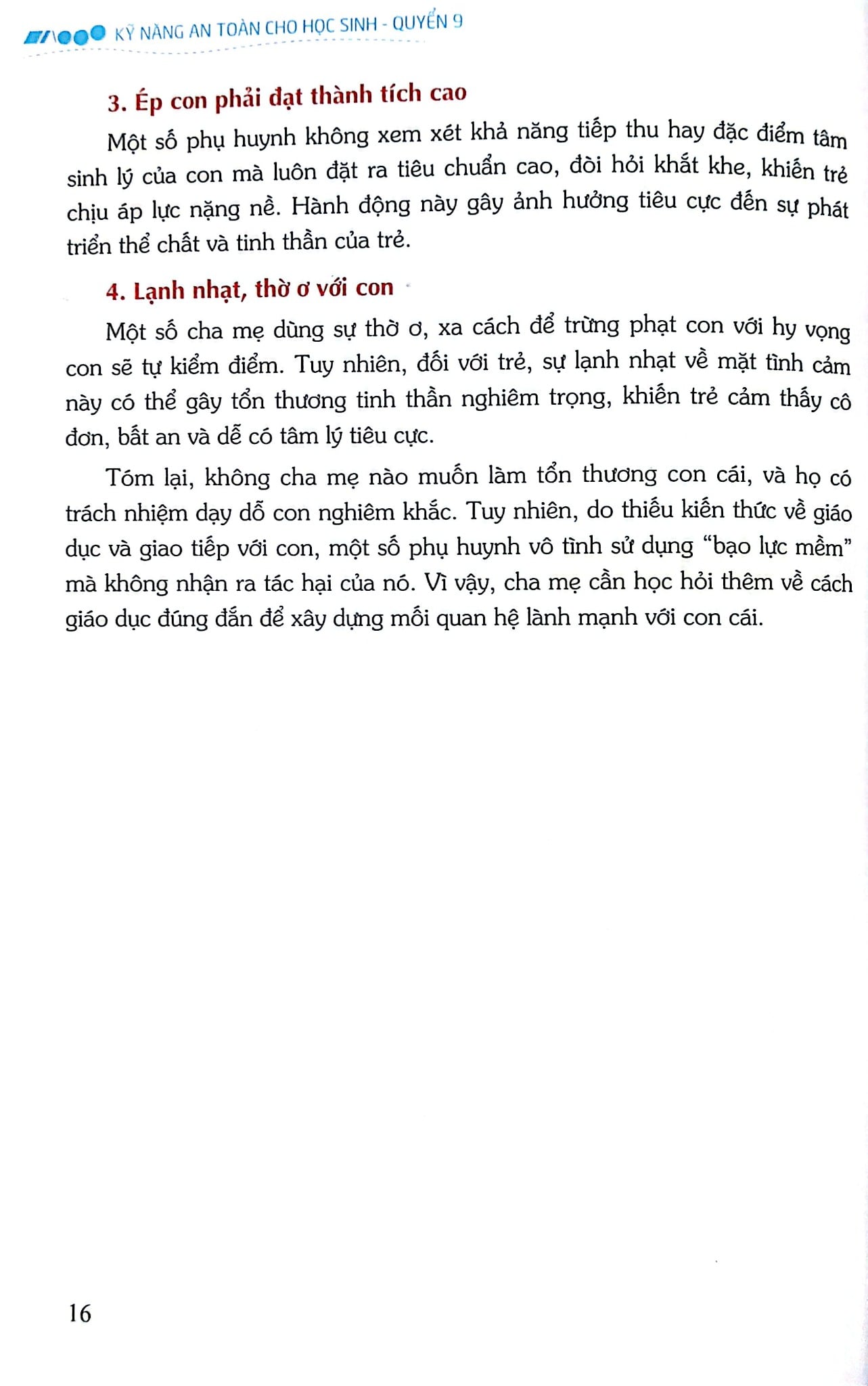 Kỹ Năng An Toàn Cho Học Sinh - Quyển 9 - Đào Hồng Lượng, Lý Đại Xuân; Trần Giang Sơn