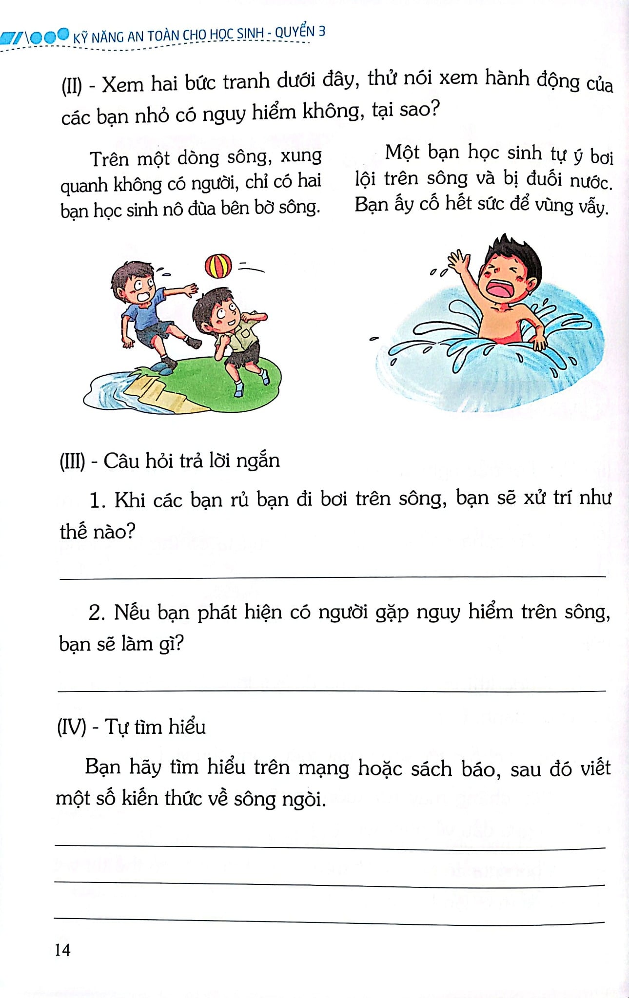 Kỹ Năng An Toàn Cho Học Sinh - Quyển 3 - Đào Hồng Lượng, Lý Đại Xuân; Trần Giang Sơn