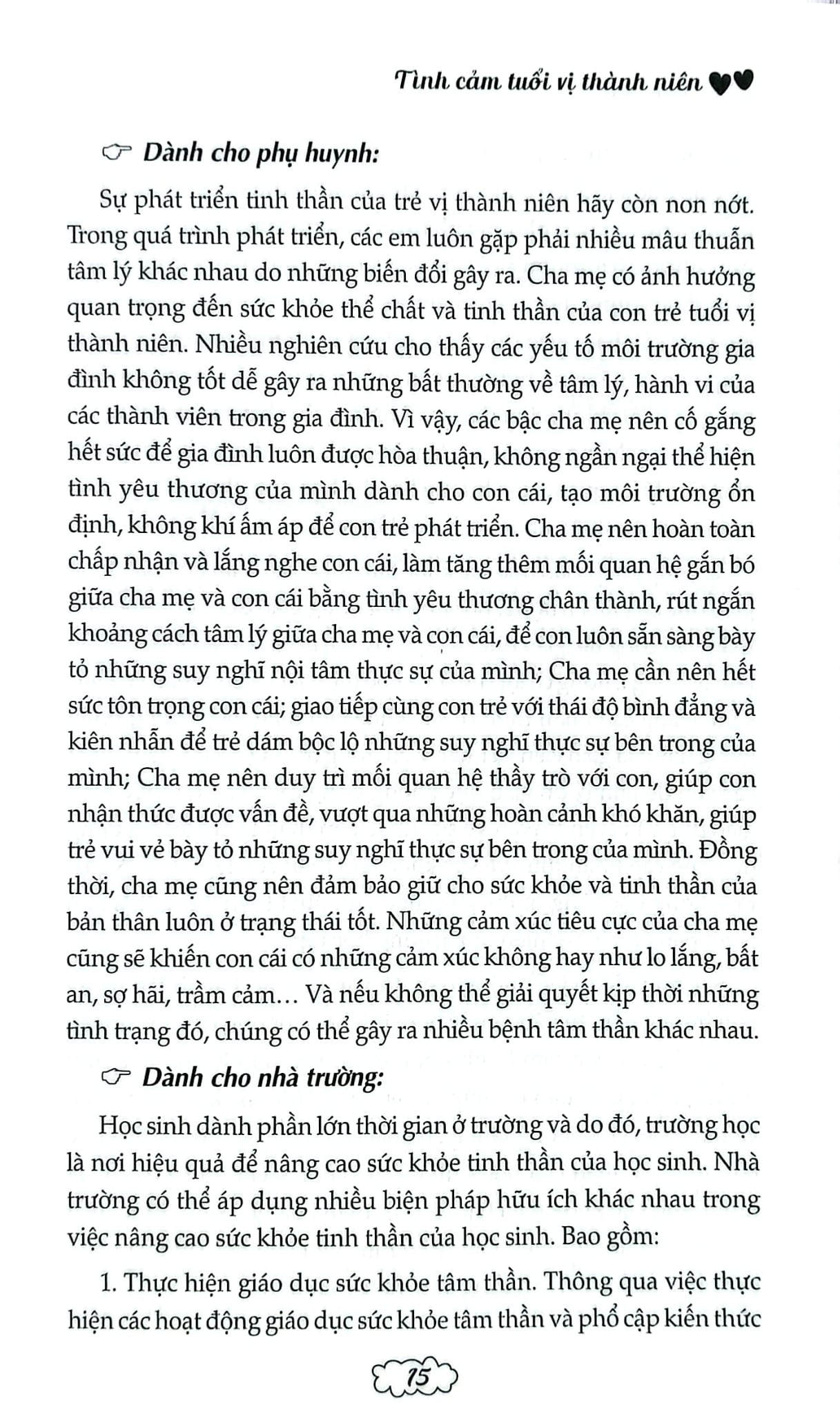 Những Phân Tích Và Lời Khuyên Của Các Chuyên Gia - Tình Cảm Tuổi Vị Thành Niên - Chu Tân Vũ;
Phạm Thị Anh Đào