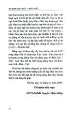 Từ Điển Đối Chiếu Thuật Ngữ Ngôn Ngữ Học (Việt - Anh - Hàn, Hàn - Việt - Anh, Anh - Hàn - Việt) - Nguyễn Thiện Giáp Hoàng Thị Yến