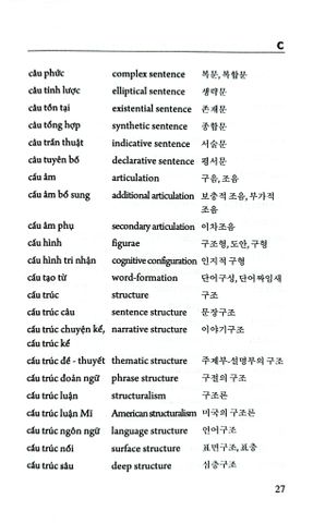  Từ Điển Đối Chiếu Thuật Ngữ Ngôn Ngữ Học (Việt - Anh - Hàn, Hàn - Việt - Anh, Anh - Hàn - Việt) - Nguyễn Thiện Giáp Hoàng Thị Yến 