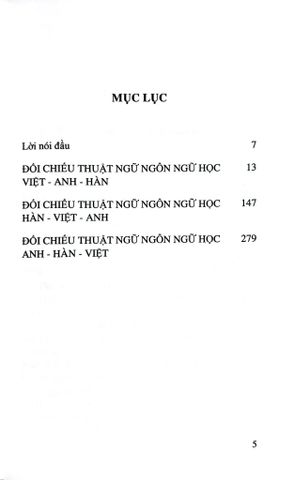  Từ Điển Đối Chiếu Thuật Ngữ Ngôn Ngữ Học (Việt - Anh - Hàn, Hàn - Việt - Anh, Anh - Hàn - Việt) - Nguyễn Thiện Giáp Hoàng Thị Yến 