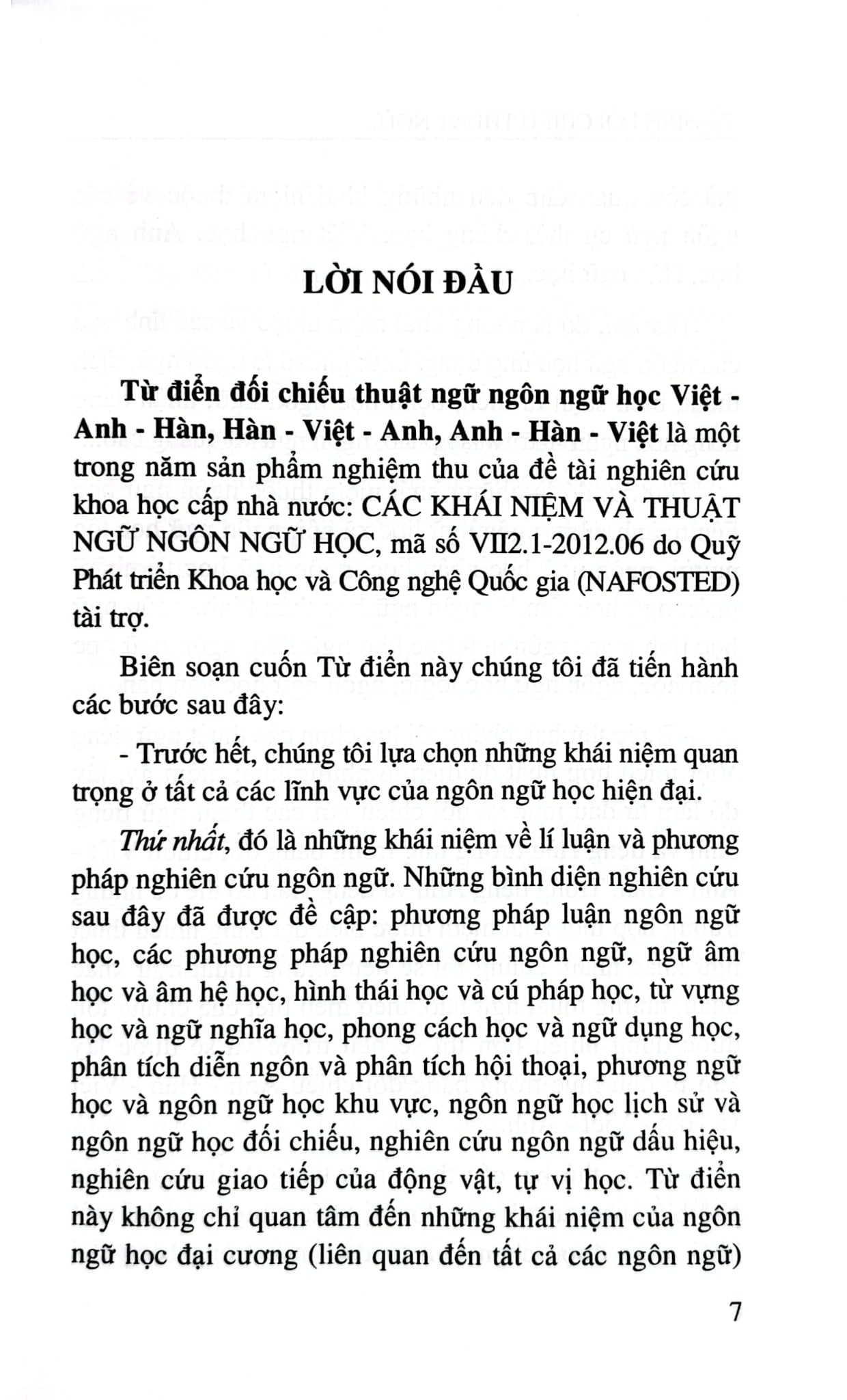 Từ Điển Đối Chiếu Thuật Ngữ Ngôn Ngữ Học (Việt - Anh - Hàn, Hàn - Việt - Anh, Anh - Hàn - Việt) - Nguyễn Thiện Giáp Hoàng Thị Yến